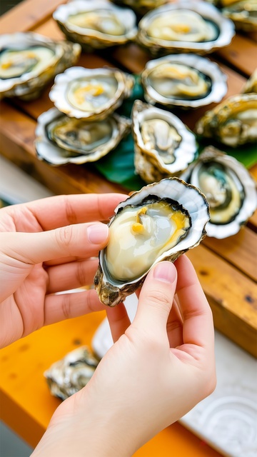 海鲜生蚝特写美食摄影