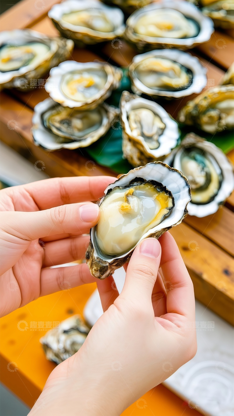 高清大图下载【趣麦麦图】海鲜生蚝特写美食摄影