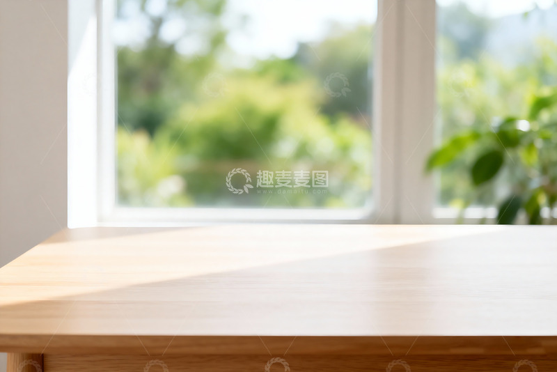 高清大图下载【趣麦麦图】极简空房绿植光影室内设计素材1