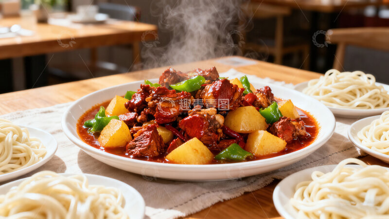 高清大图下载【趣麦麦图】大盘鸡  土鸡  风情