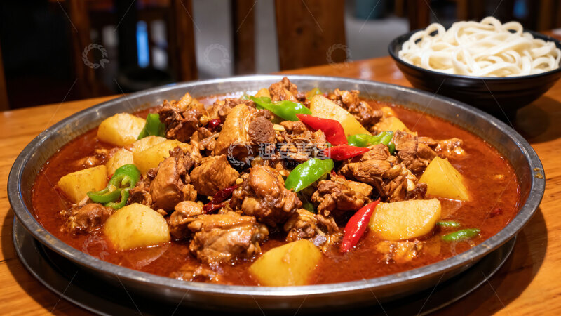 高清大图下载【趣麦麦图】大盘鸡  土鸡  尽兴