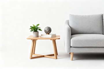 极简空房绿植光影室内素材