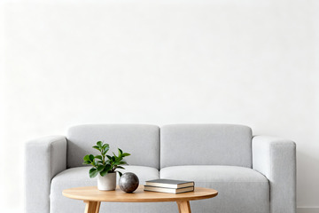 极简空房绿植光影室内素材1