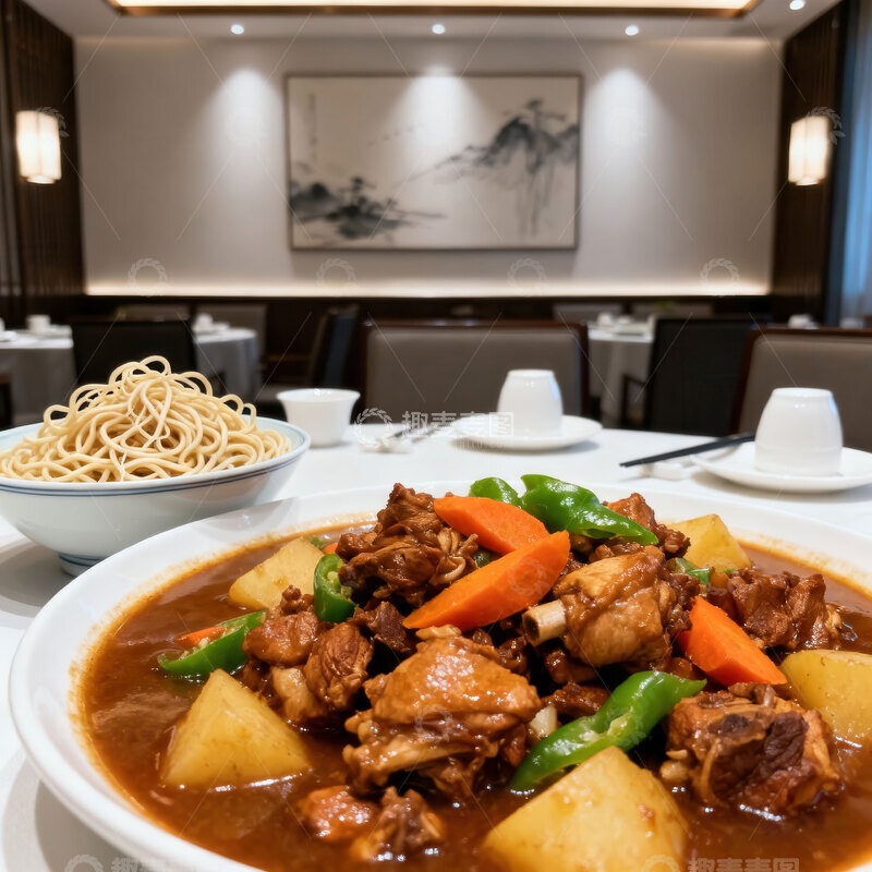 高清大图下载【趣麦麦图】大盘鸡  土鸡  硬菜