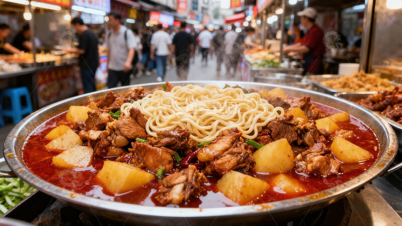 高清大图下载【趣麦麦图】大盘鸡  土鸡  痛快