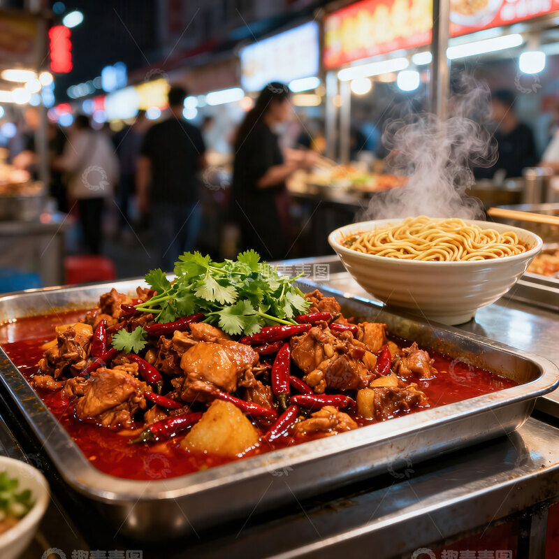 高清大图下载【趣麦麦图】大盘鸡  土鸡  暖身