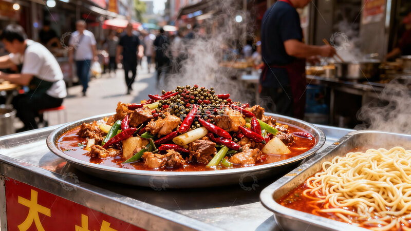 高清大图下载【趣麦麦图】大盘鸡  土鸡  待客