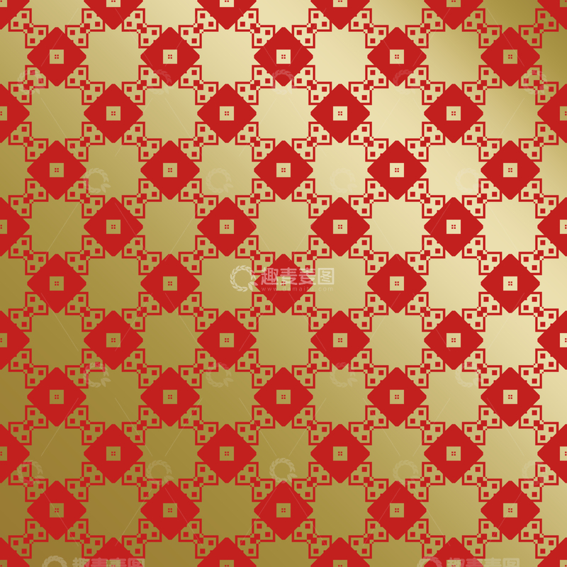源文件下载【趣麦麦图】红金中式喜庆花纹背景349