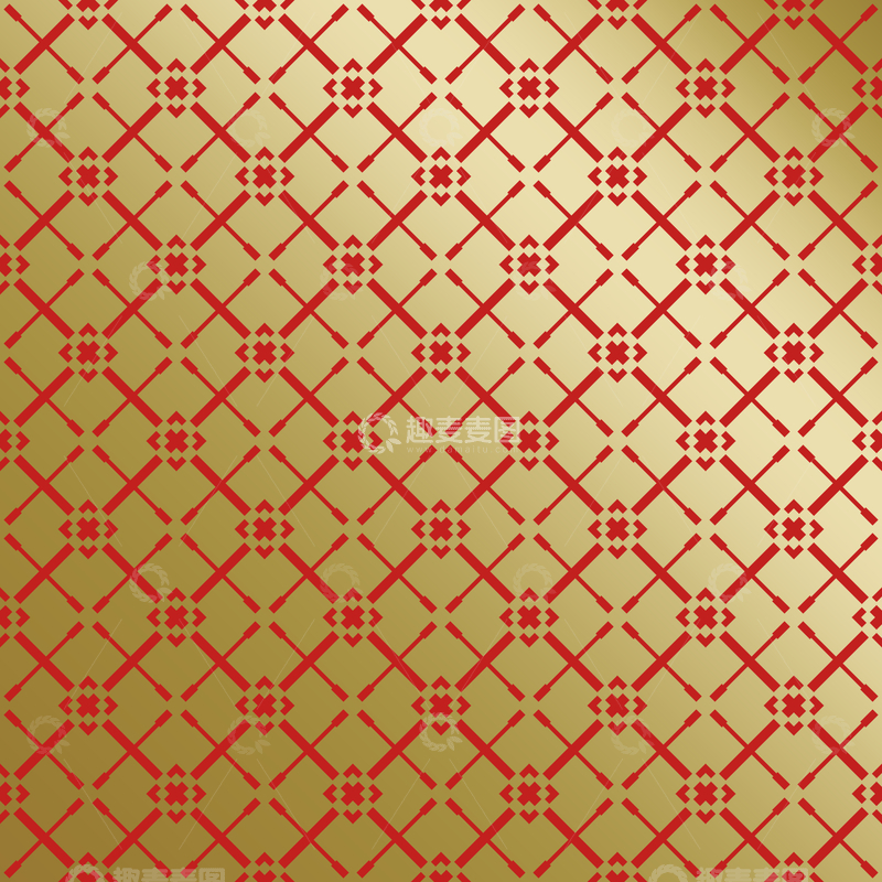 源文件下载【趣麦麦图】红金中式喜庆花纹背景332
