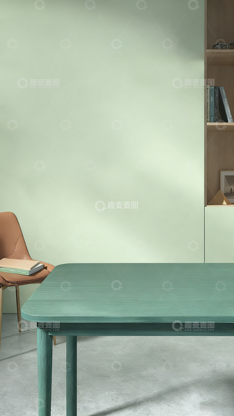 高清大图下载【趣麦麦图】简约现代书房家具设计