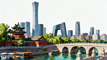 古今交融北京城风光