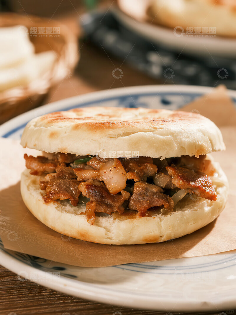 高清大图下载【趣麦麦图】夹馍  酥脆  喷香 