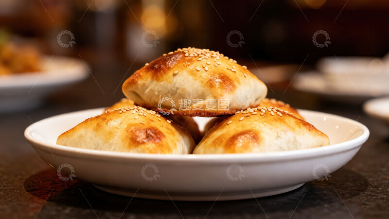 高清大图下载【趣麦麦图】烤包子  金黄  孜然