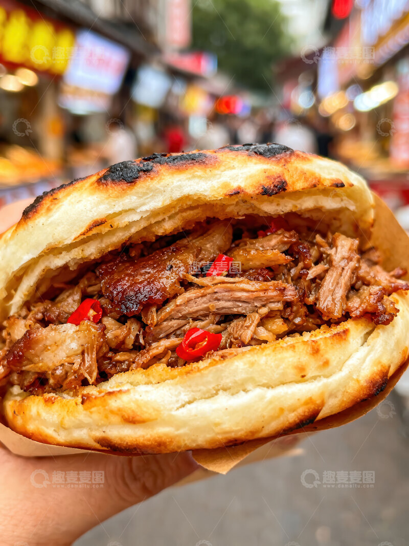 高清大图下载【趣麦麦图】夹馍  酥脆  醇厚 