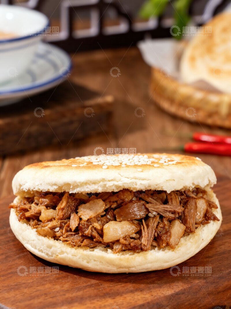 高清大图下载【趣麦麦图】夹馍  酥脆  传统