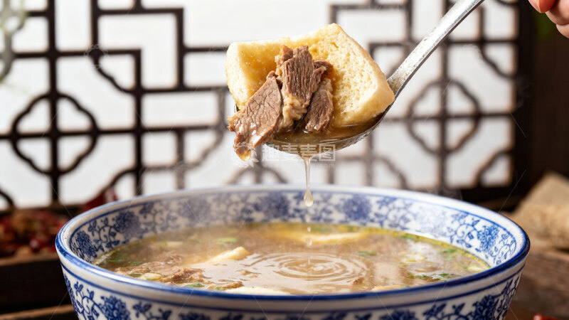 高清大图下载【趣麦麦图】泡馍  绵密  丝滑 