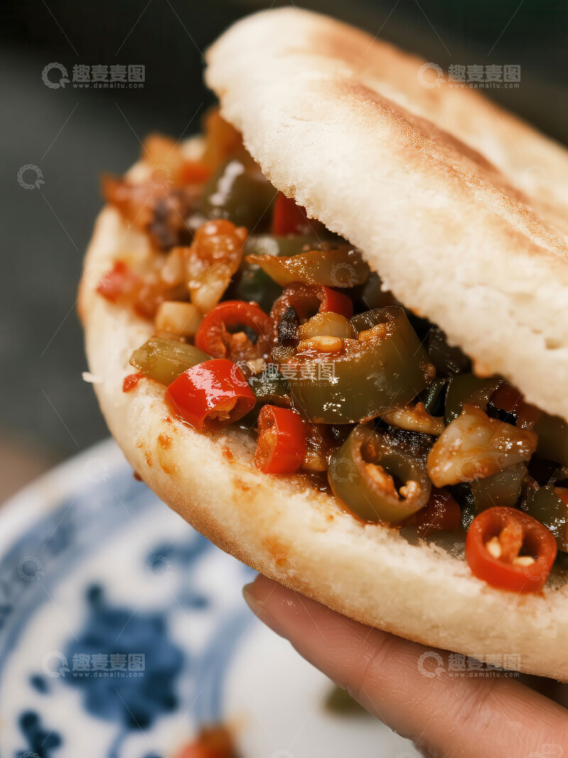 高清大图下载【趣麦麦图】夹馍  生猛  下馍  