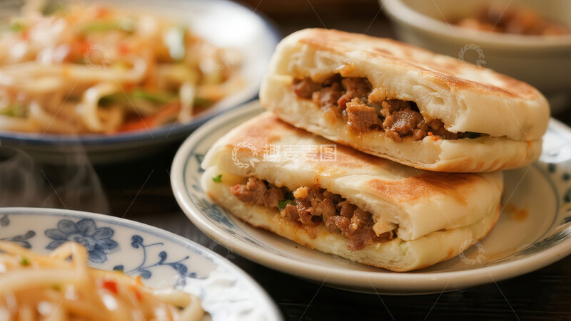 高清大图下载【趣麦麦图】夹馍  酥脆  过瘾