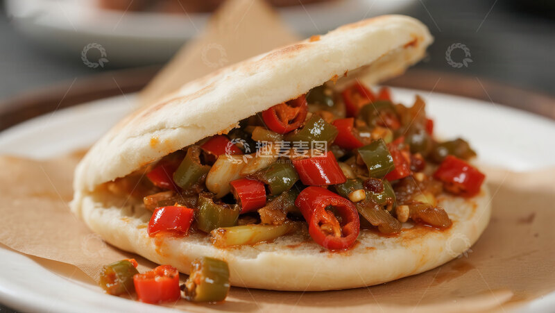 高清大图下载【趣麦麦图】夹馍  生猛  实在  