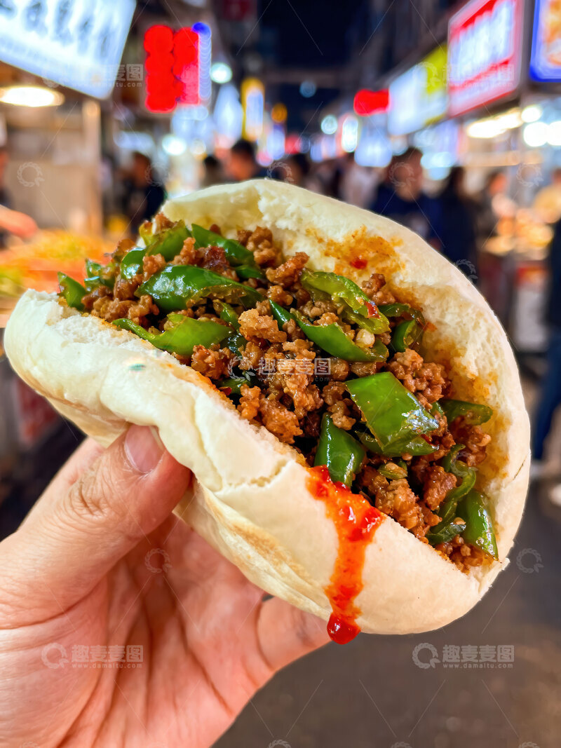 高清大图下载【趣麦麦图】夹馍  酥脆  满足 