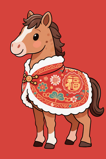 马年春节主题小马14