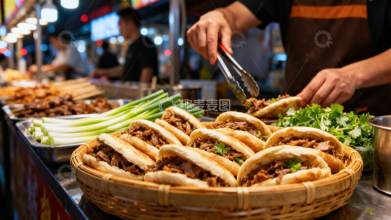高清大图下载【趣麦麦图】夹馍  酥脆  绝味
