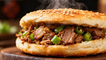 夹馍  酥脆   传承