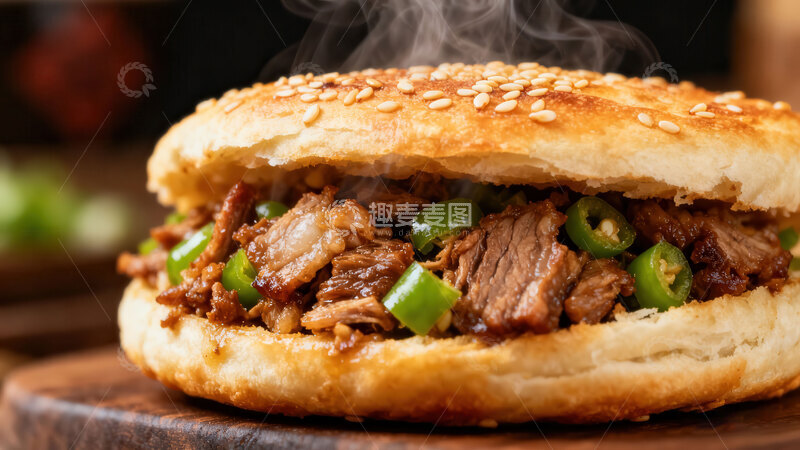 高清大图下载【趣麦麦图】夹馍  酥脆   传承