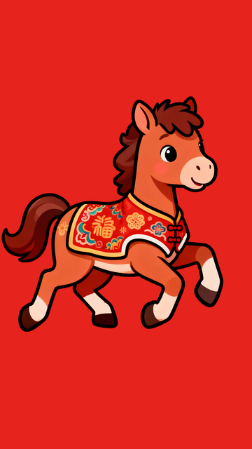 马年春节主题小马15
