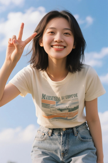 青春活力少女户外写真