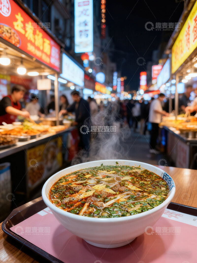 高清大图下载【趣麦麦图】面条  酸辣  漂菜