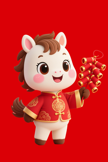 马年春节主题小马8