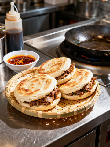 夹馍  酥脆  情怀