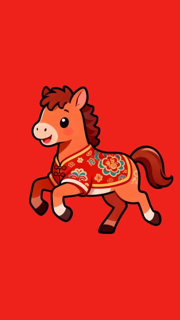 马年春节主题小马11