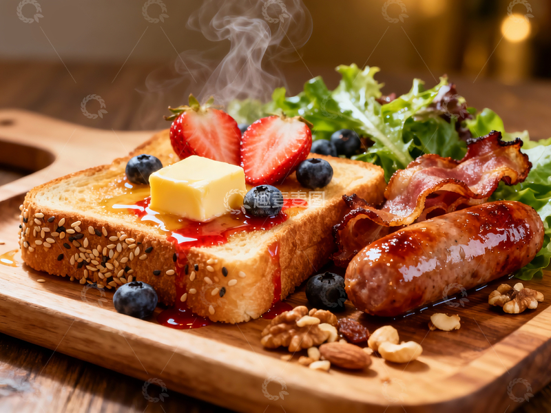 源文件下载【趣麦麦图】美式早餐拼盘9