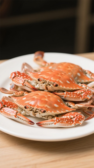 蒸蟹美食海鲜美味
