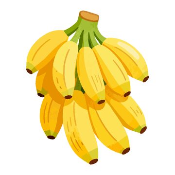 卡通风格香蕉插画