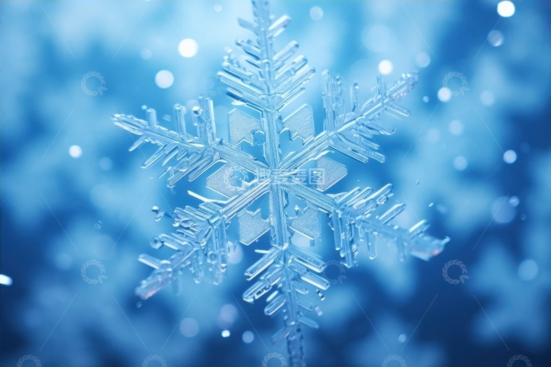 高清大图下载【趣麦麦图】雪花晶花特写摄影