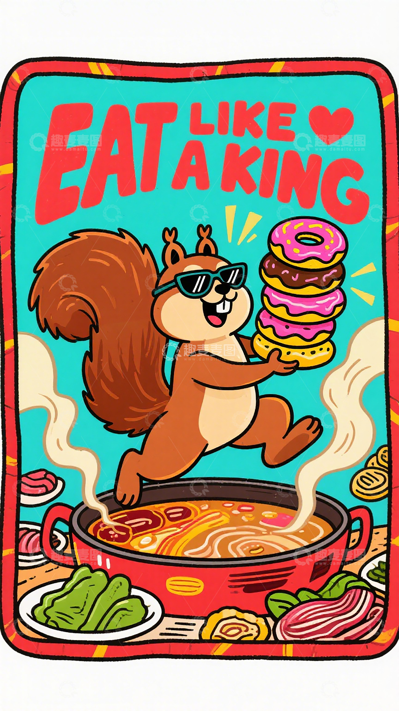 高清大图下载【趣麦麦图】松弛描边插画5