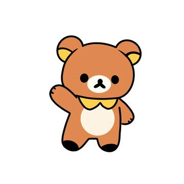 卡通棕色熊插画