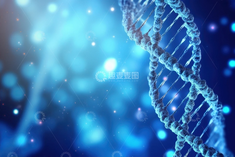 高清大图下载【趣麦麦图】科学研究DNA分子结构