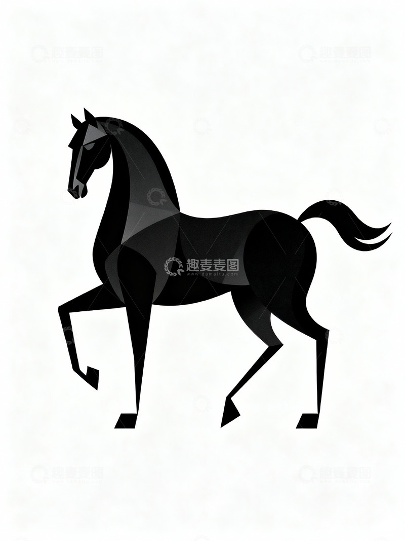 高清大图下载【趣麦麦图】艺术感的简约唐马