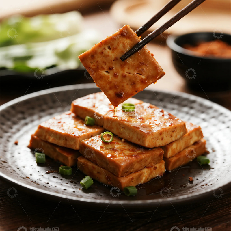 高清大图下载【趣麦麦图】中式烧烤臭豆腐美食摄影