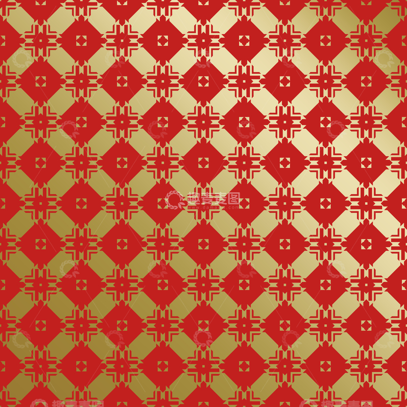 源文件下载【趣麦麦图】红金中式喜庆花纹背景371