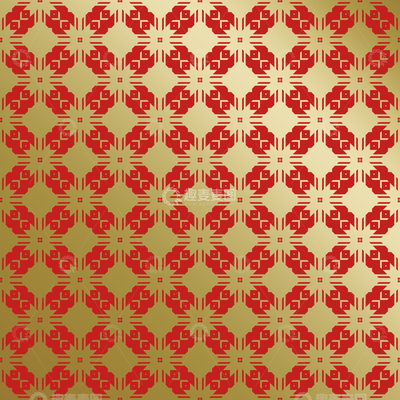 源文件下载【趣麦麦图】红金中式喜庆花纹背景390