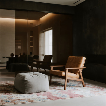 现代侘寂风客厅设计