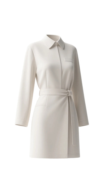 简约优雅白色连衣裙