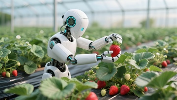 机器人采摘草莓科技农业