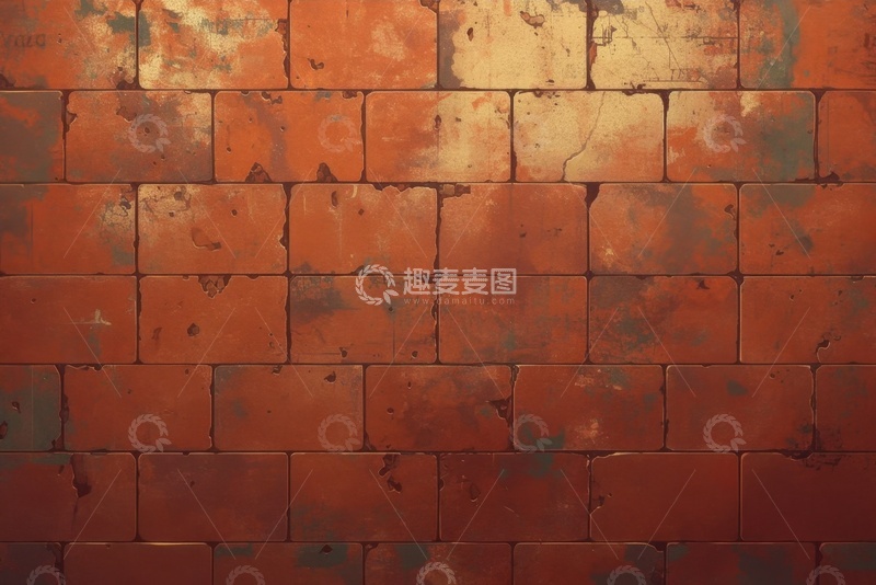 高清大图下载【趣麦麦图】-红砖石墙背景