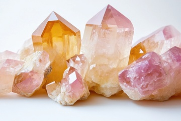 粉色的晶石矿物